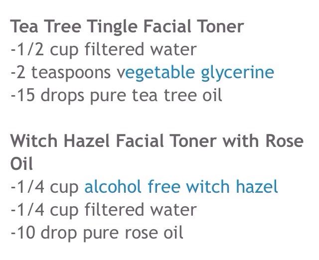 All Natural Homemade Facial Toner Recipes
