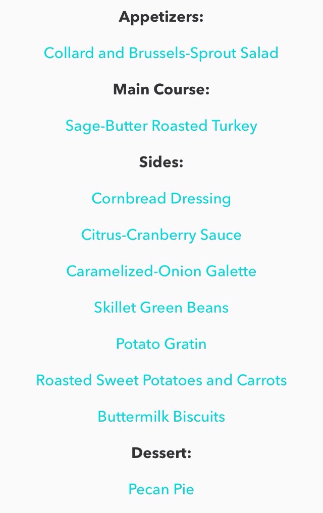 Thanksgiving Menu Plans #friendsgiving