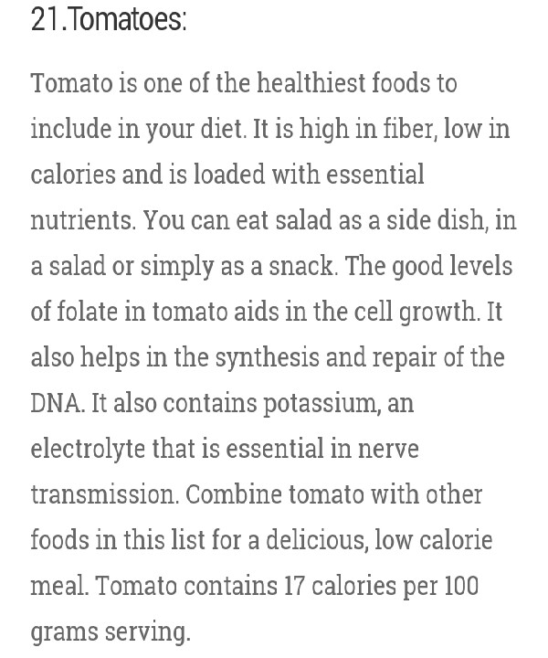 25 Zero Calorie Foods!