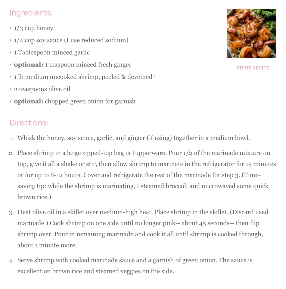 Easy Honey Garlic Shrimp #SummerVibes