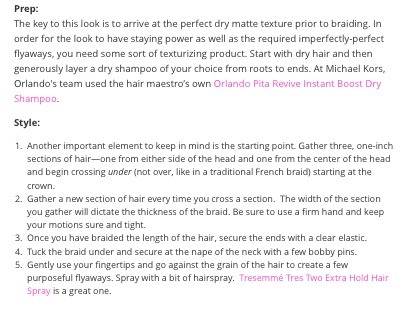 Updated French Braid Tutorial.