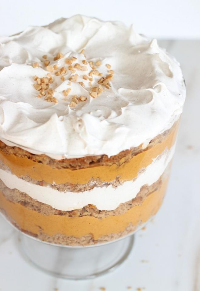 Pumpkin Butterscotch Spice Cake Trifle 