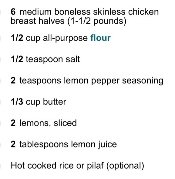 💗Here Is A Recipe On Lemon Chicken💗