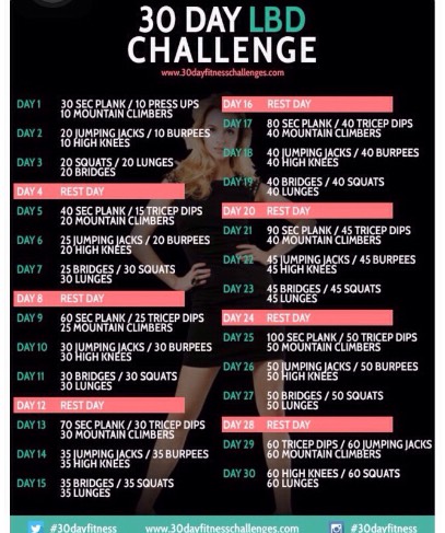 30 Day Workout Challenge 