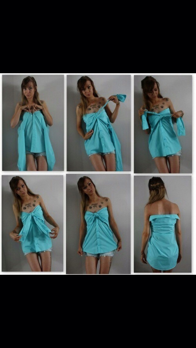 Creating Dresses Out Of Shirts
