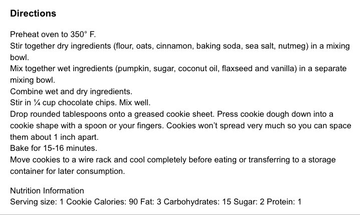 Healthy Pumpkin Oatmeal Chocolate Chip Cookies🍪🍂