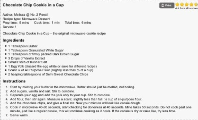 " Chocolate Chip Cookie In A Cup"😋