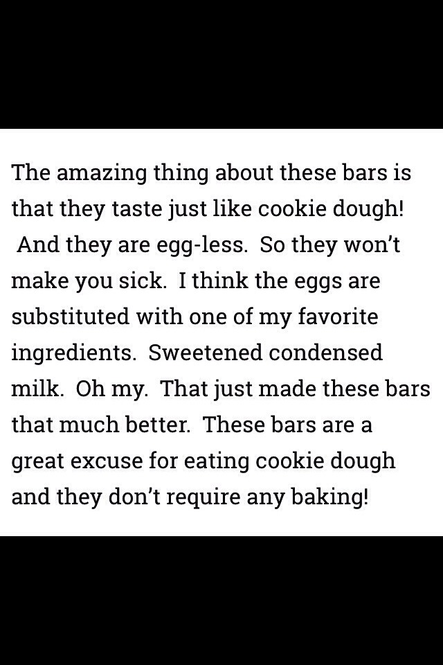 Chocolate Chip Cookie Dough Bars (eggless) 😍🍪