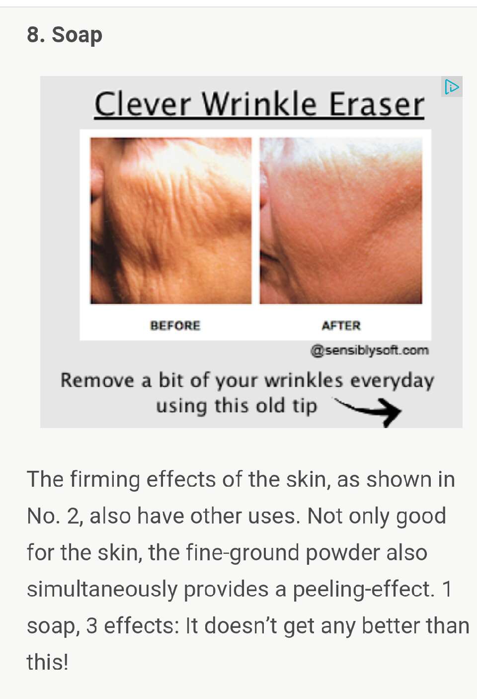 What she smears on her butt, everyone has at home – but nobody uses it!