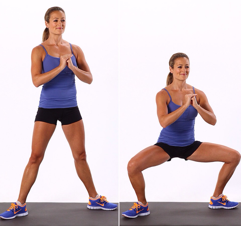 | 25 Plié Squats |