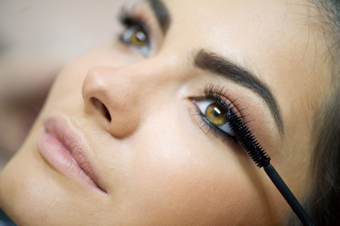 Step 8: Apply Mascara 
Place the wand of your mascara brush at the bottom of lashes and wiggle back and forth. Follow with another few sweeps of the wand. Apply to bottom lashes as well. 