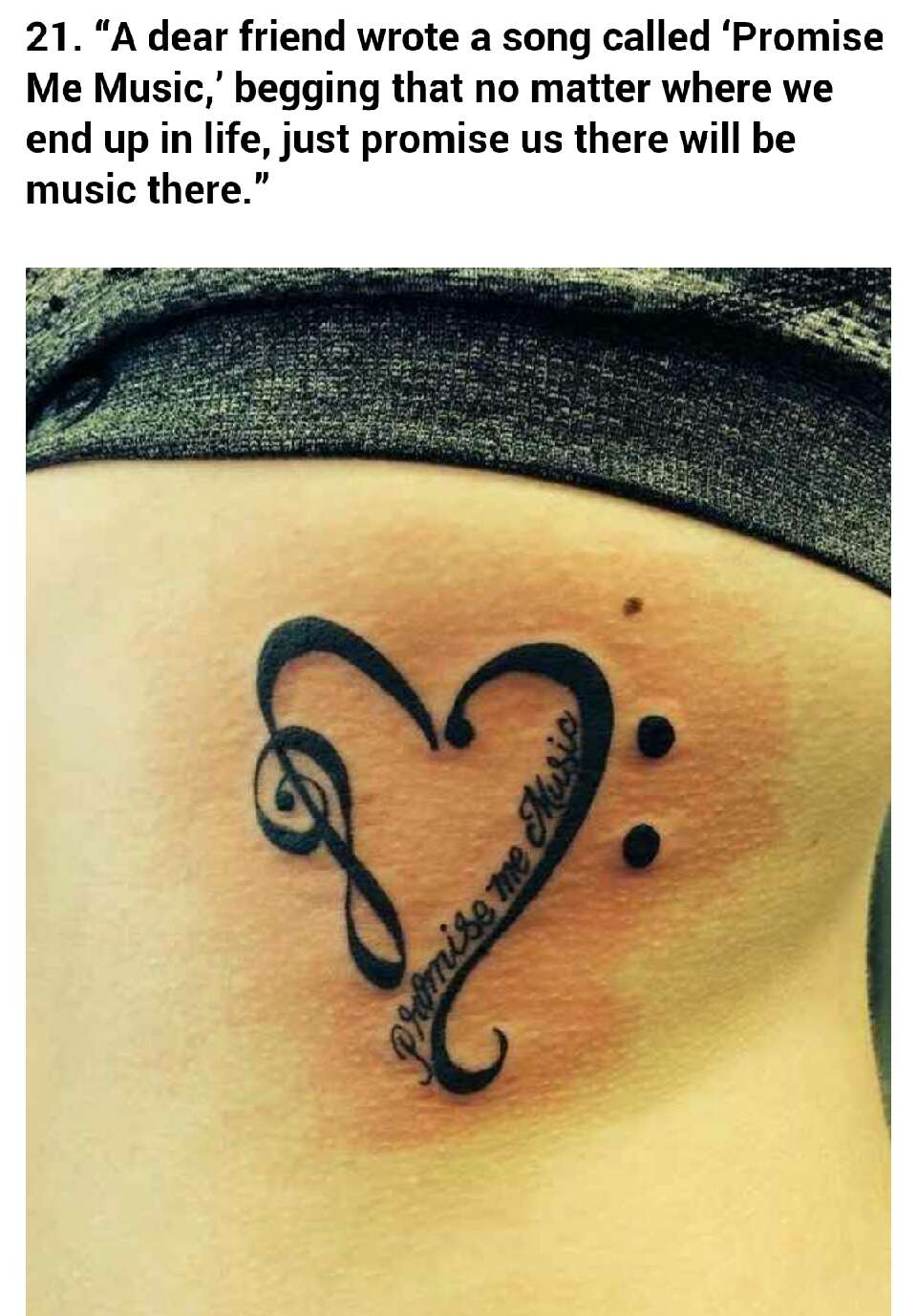 26 Inspiring Tattoos  All Music Lovers Will Appreciate!