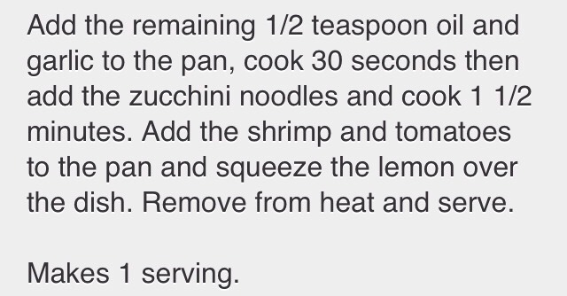 Zucchini Noodles (Zoodles) with Lemon-Garlic Spicy Shrimp ✨✨✨✨✨✨✨✨✨✨