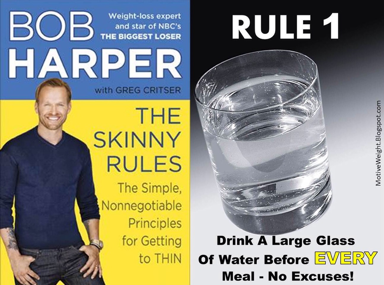 It's proven! Drink water before and after your meals. The glass before will fill you up a bit so you don't over eat and the glass after will help you digest it better.