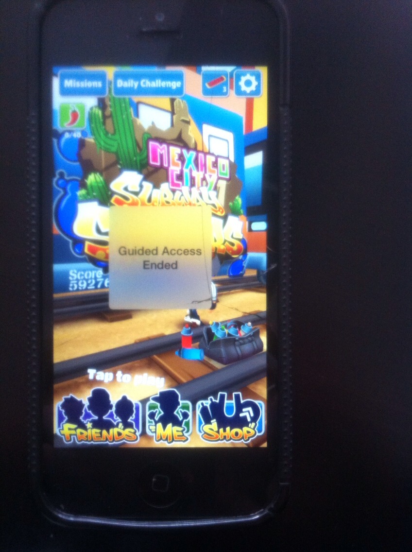 Once its ended the screen should tell you so 