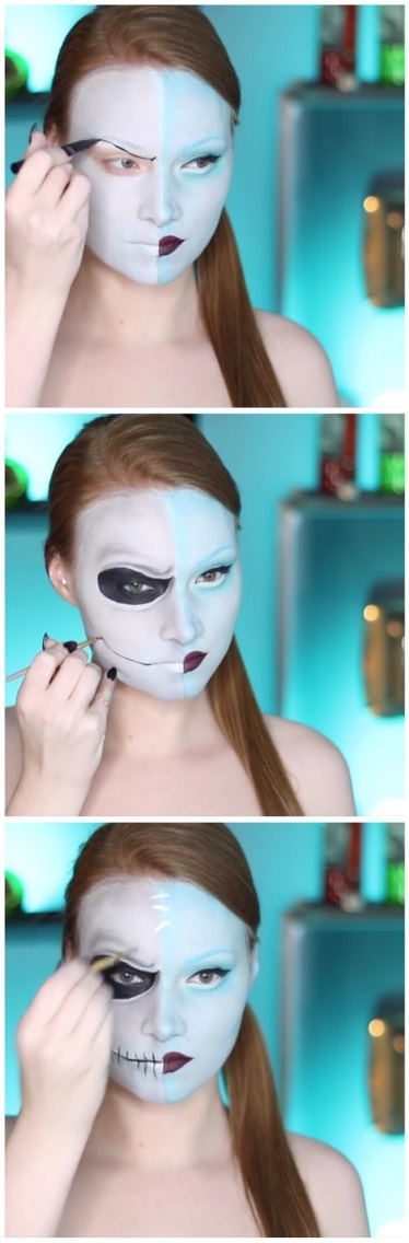 Nightmare Before Christmas Tutorial #HalloweenTip 🎃