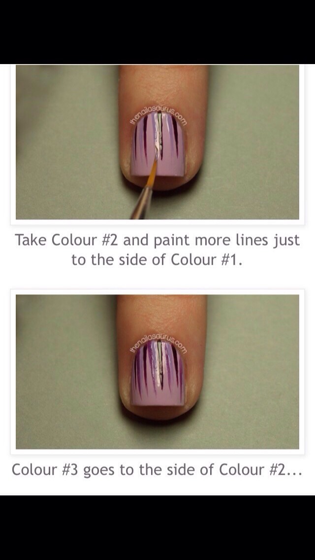 Water Fall Nails Diy