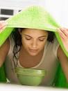 5) Steaming is considered very effective technique! Boil hot water and pour it in a bowl. Then use a towel to cover your head and allow the steam to pass to your face. Prevent contact of skin with water! As the steam makes contact with your skin, it makes it softer and gets rid of oily skin!