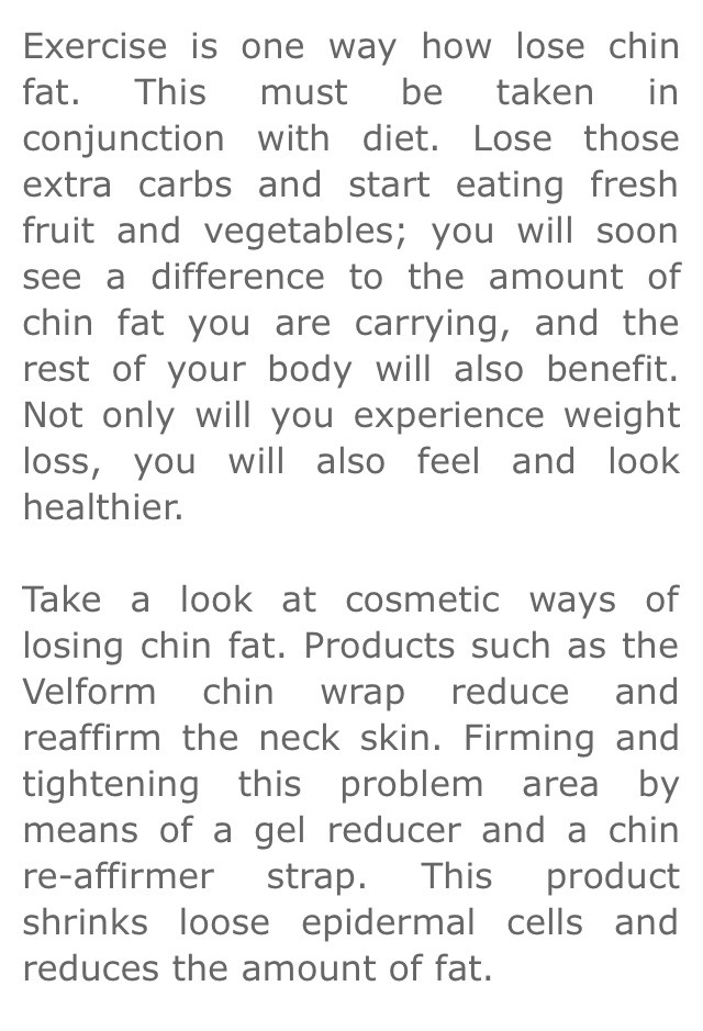 Tips To Lose Chin Fat