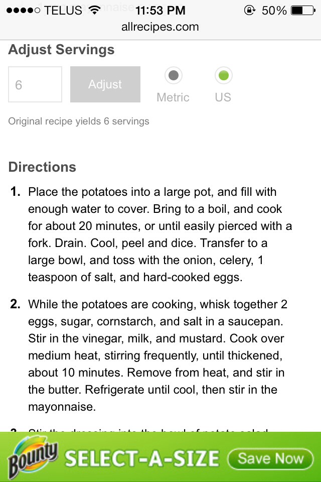 Worlds Best Potato Salad Recipe !