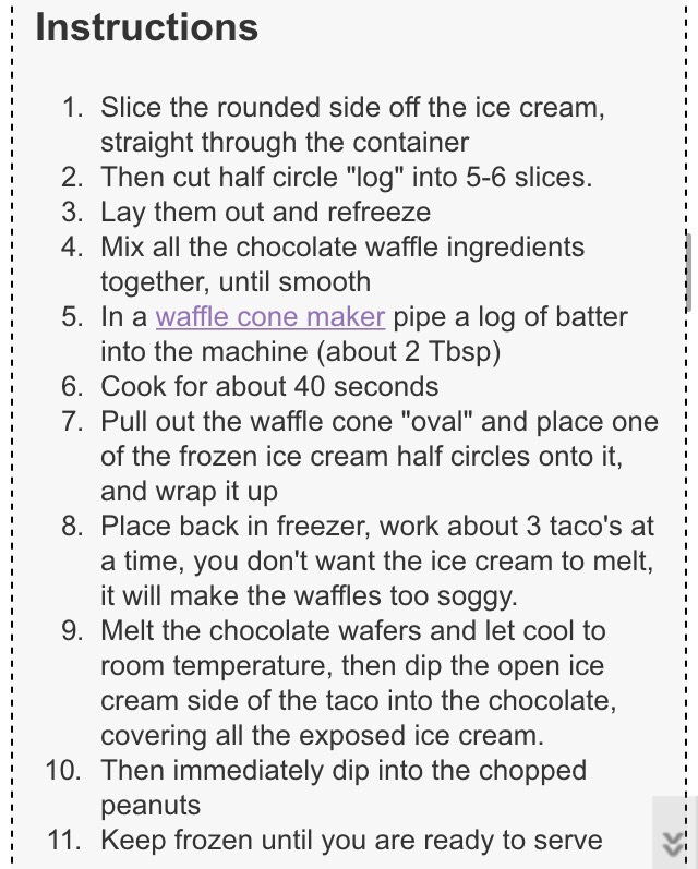 HOMEMADE CHOCO TACO
