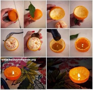 Create A Traditional Lamp 

Create a lamp using a peel is a easiest type of craft. On any festival like a Diwali, Xmas and much more , you can make a such a lamp without cotton thread because use a middle of orange instead of cotton thread.