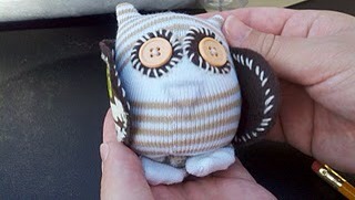 DIY Cute Sock Owl!!!!