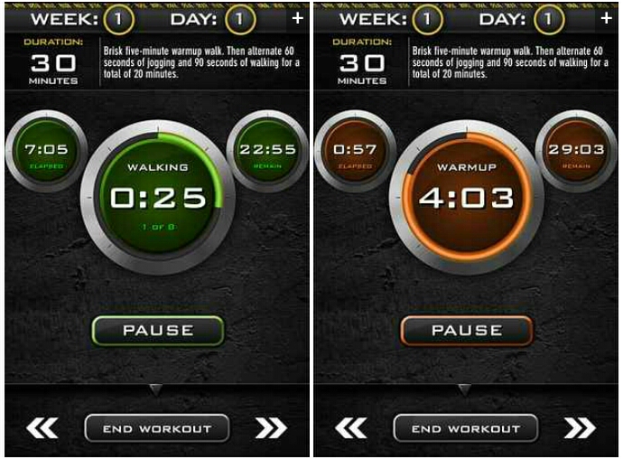 4. Couch to 5k (free, iOS and Android) will help get first-time runners up and moving.