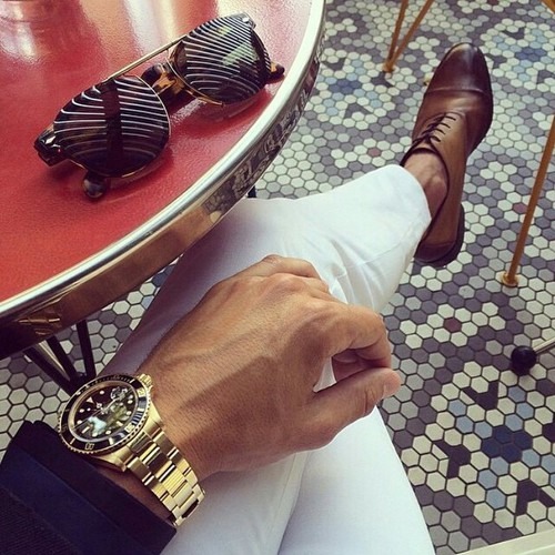 Men watch