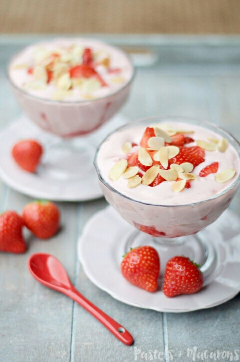 Belgian strawberry mousse