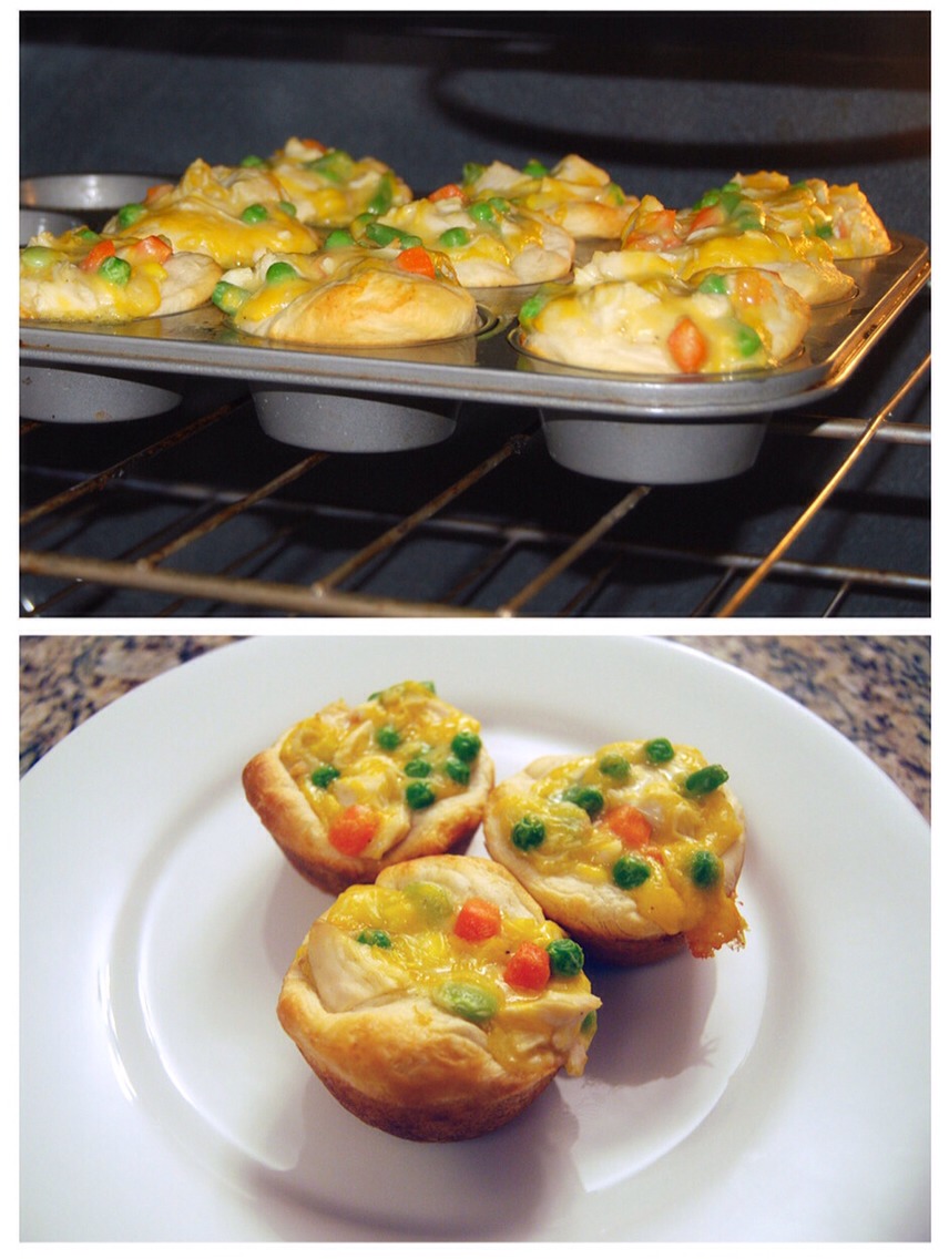 Chicken Pot Pie Cupcakes
