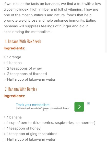 💛🍌3 Delicious Banana Smoothie Recipes For Healthy Weight Loss🍌💛