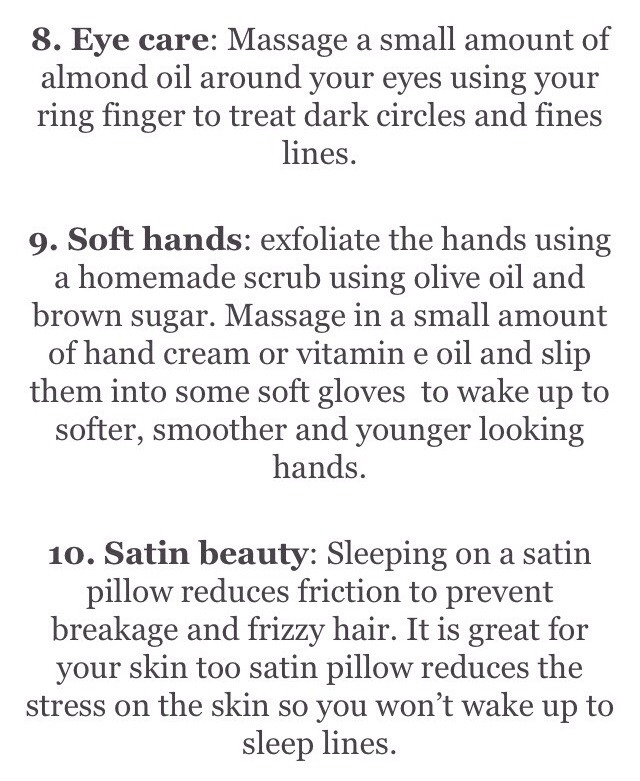 Overnight Beauty Tips
