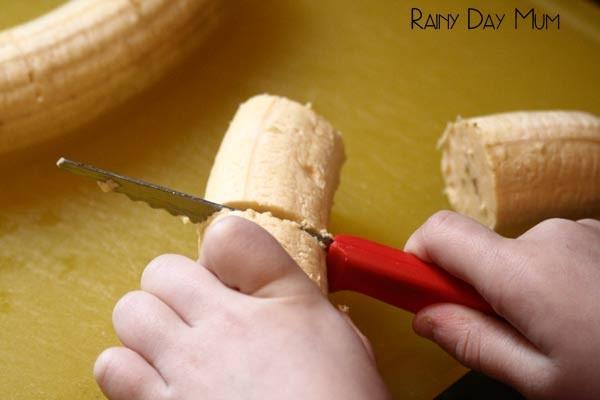 cut bananas