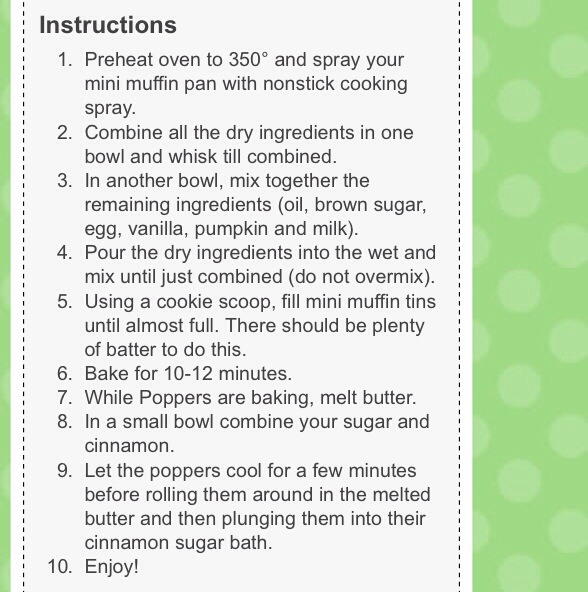 Pumpkin Poppers!! Perfect For Breakfast! 