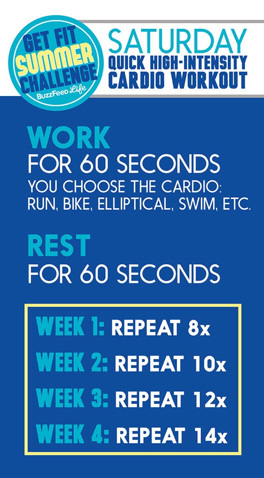 This is the cardio workout you'll do every Saturday! 👍🏻💯