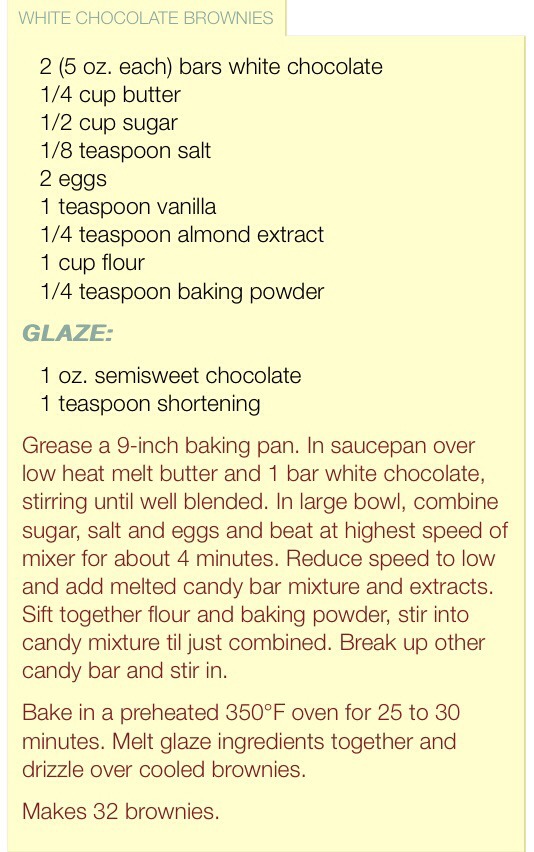 💥White Chocolate Brownies💥😋👌👌👌