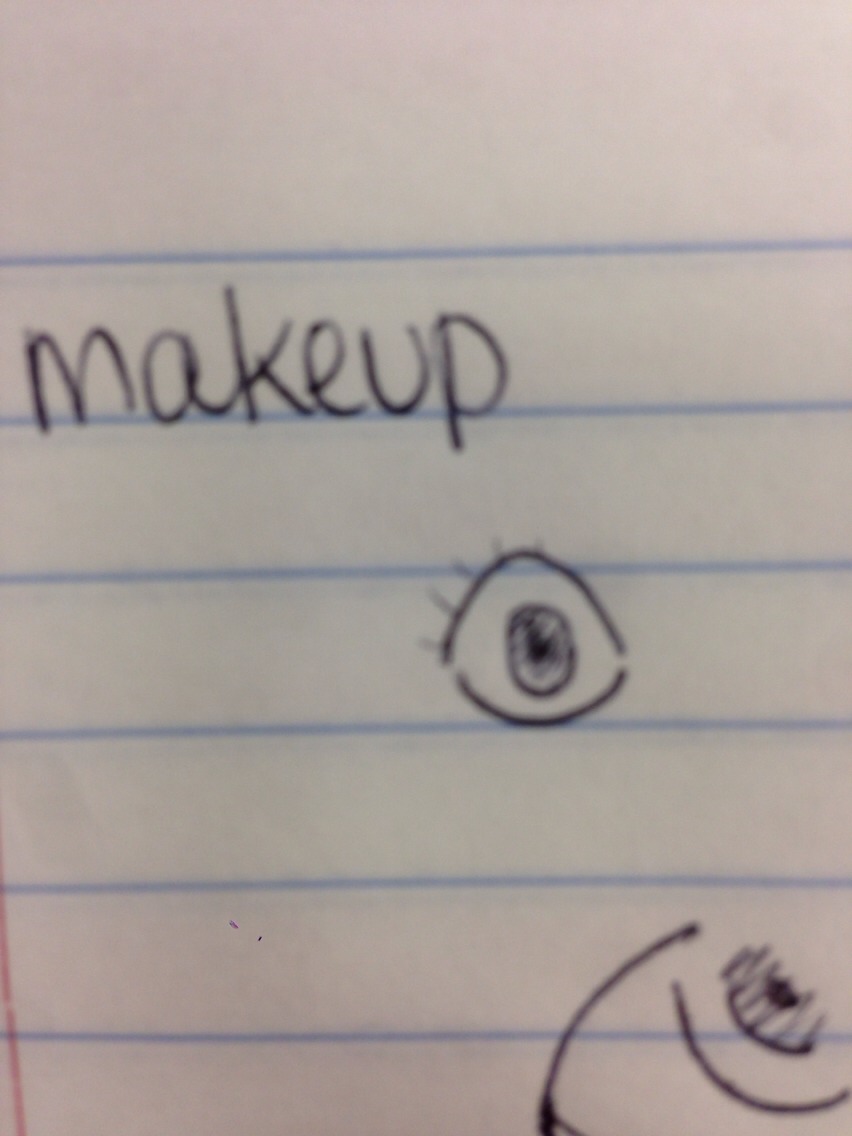 Now, makeup is simple! Just curl your lashes, THEN--