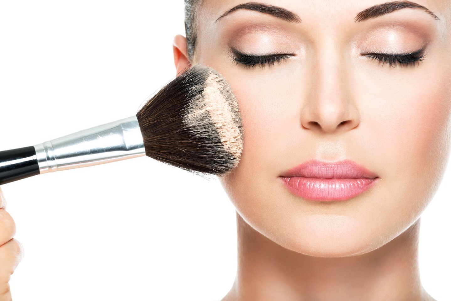 you dont have to wear makeup just because youre on a date - but make sure you've decided which way to go. If you do wear makeup, try to make it look natural, match your skin tone, and consider getting some setting spray. 