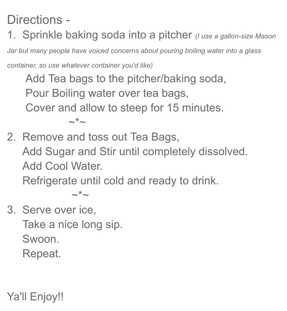 ❤️The PERFECT Sweet Tea...with A Secret Ingredient!❤️