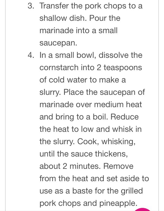 Pineapple Teriyaki Pork Chops 