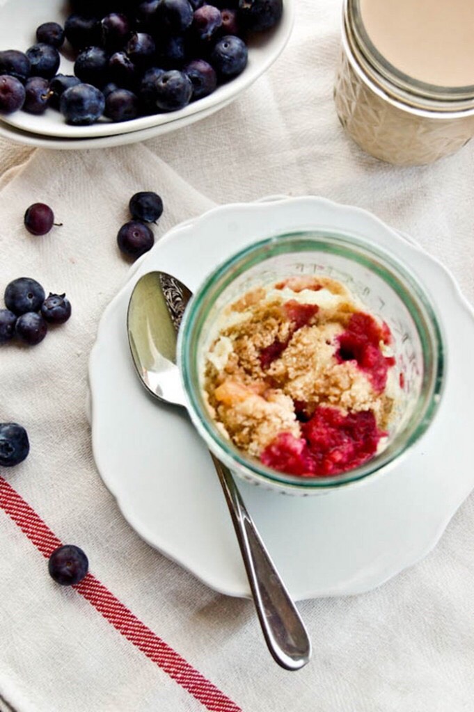 Blueberry Coffee Mug Cake