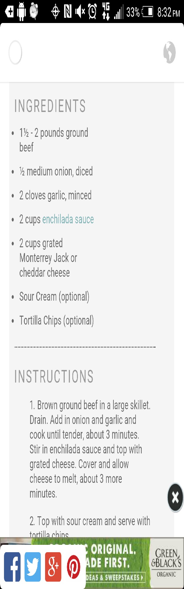 Cheesey Beef Enchilada dip