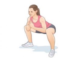 sumo squats : 50 ✨