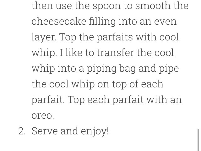 "Delicious Over The Top Chocolate Cheesecake Oreo Parfaits"