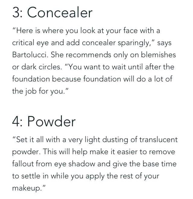 How to Apply Makeup in the Proper Order
