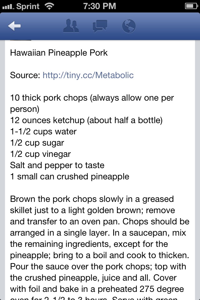 Hawaiian Pineapple Pork