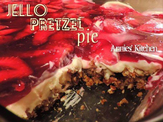 Directions: Crust: Combine the first 4 ingredients. Press into 9" x 13" baking dish and bake at 350 for 10 minutes. Cool to room temperature. Cream together cream cheese, vanilla, cream and 1 cup sugar. Fold in Cool Whip. Spread over cooled pretzel crust. Dissolve gelatin in boiling water. Stir in strawberries, Chill until partially set (about 1 hour) and spread over cream cheese layer. Chill until set , about 2 hours, and serve.
