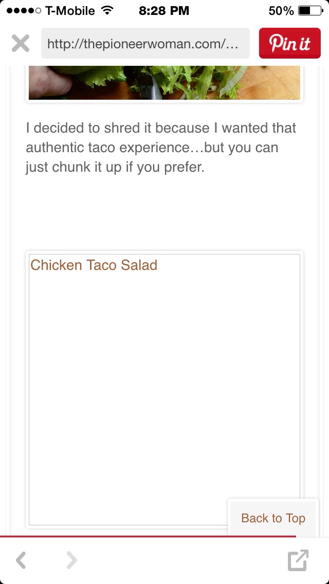 ❤️️Chicken Taco Salad❤️