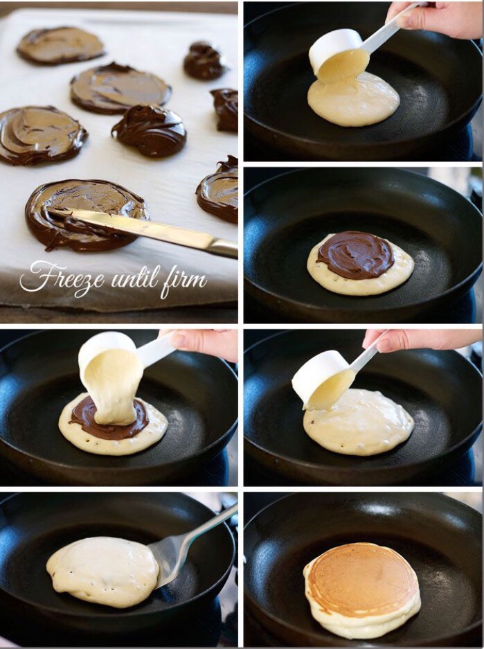 💫Nutella Stuffed Pancakes💫